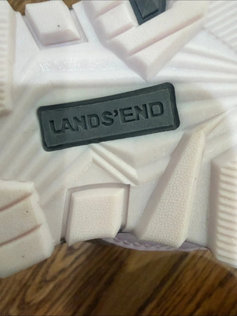 Lands' End Pink and Iridescent Silver Kids Snow Boots